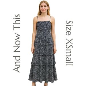 And Now This - Floral Tiered Dress‎ - Size XS NWT
